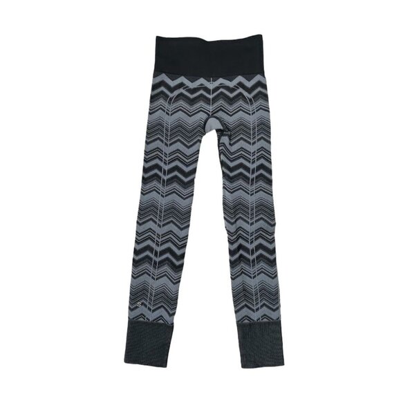 Lululemon Ebb To Street Seamless Pants Heather Black Slate Zig Zag Women's S/XS - Picture 5 of 9